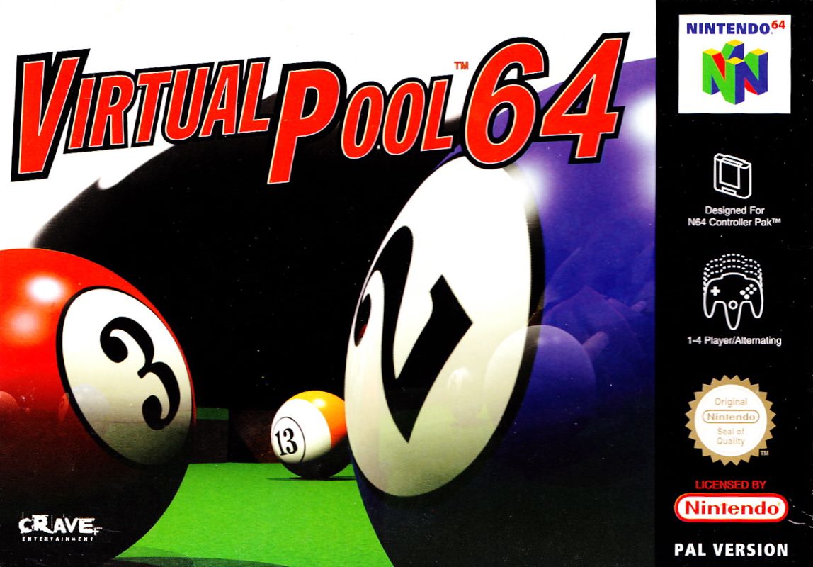Virtual Pool box art for Nintendo 64